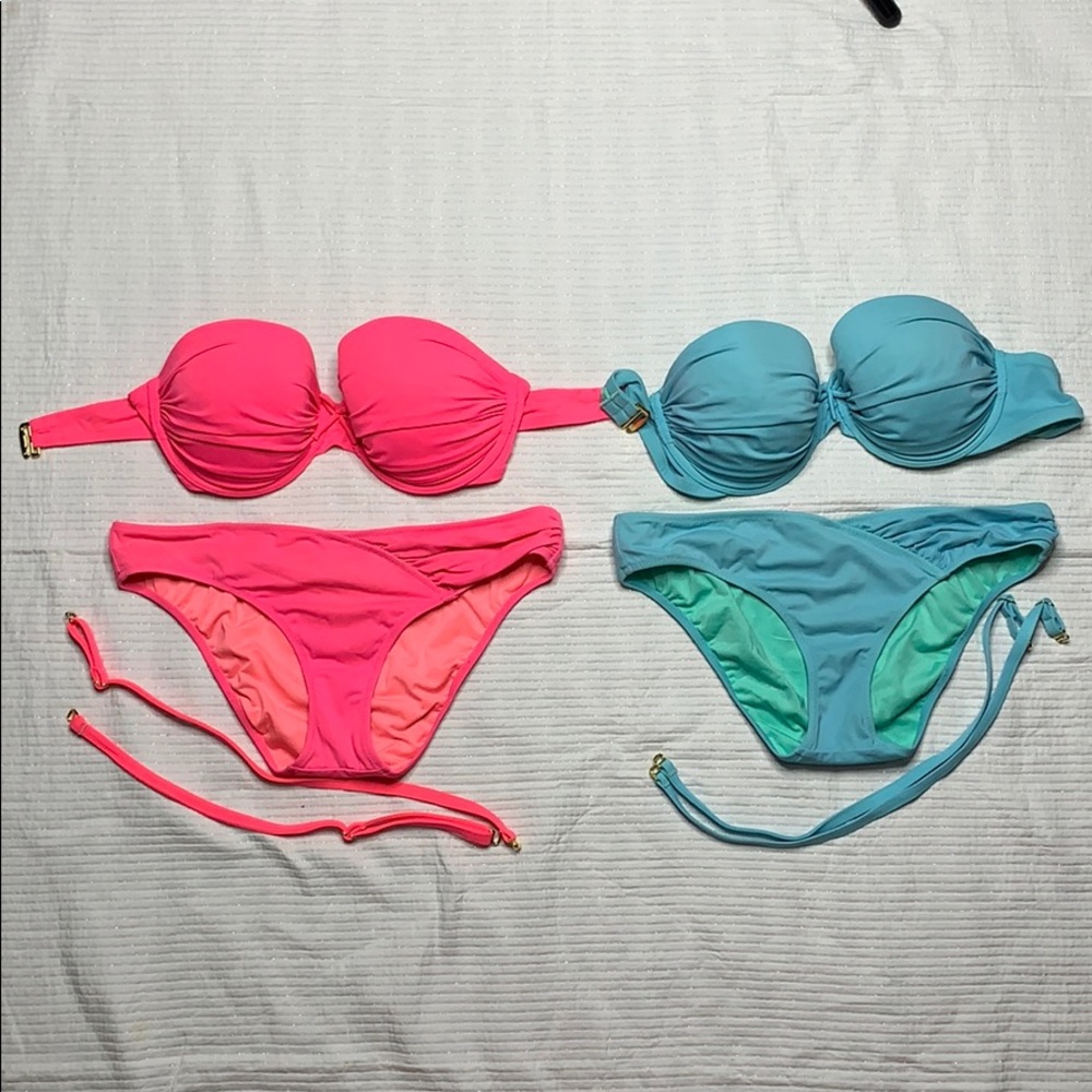 2 Victoria’s Secret Bikinis (tops 34D bottoms M)